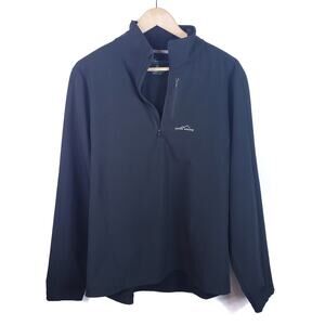 Eddie Bauer Sport Men's 1/4 Zip Pullover Black Size M
